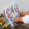 586486902 Plus Size Women's Board Shoes Spring Printing Colorful Single Shoes Casual Shoes Small White Shoes