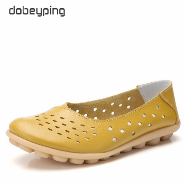 New Beanie Hole Women's Shoes Maternity Shoes Plus Size Mother Shoes Casual Women's Flat Shoes