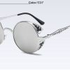 Fashion Polarized Steampunk Sunglasses Men/Women Round Metal Carving Vintage Sun Glasses Gothic UV400 Sunglass