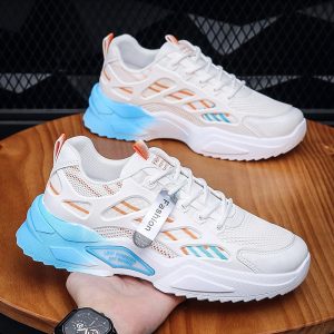586485418 Summer Breathable Thin Mens Shoes, New Running And Sports Shoes, Mesh Dad Shoes, Mens Versatile Casual Trendy Shoes