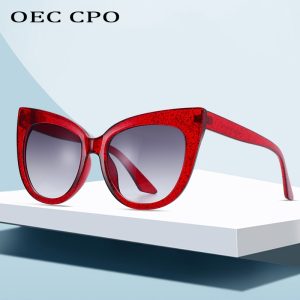 586487392 New Brand Star Style Luxury Sunglasses Women Oversized Cat Eye Sunglasses Female Vintage Round Big Frame Outdoor Sunglass UV400