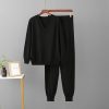 V-neck sweater and pants set