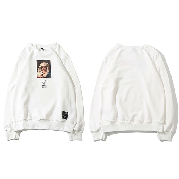 586485906 Sweatshirt Streetwear Virgin Mary Print Mens Hip Hop Pullover Sweatshirts
