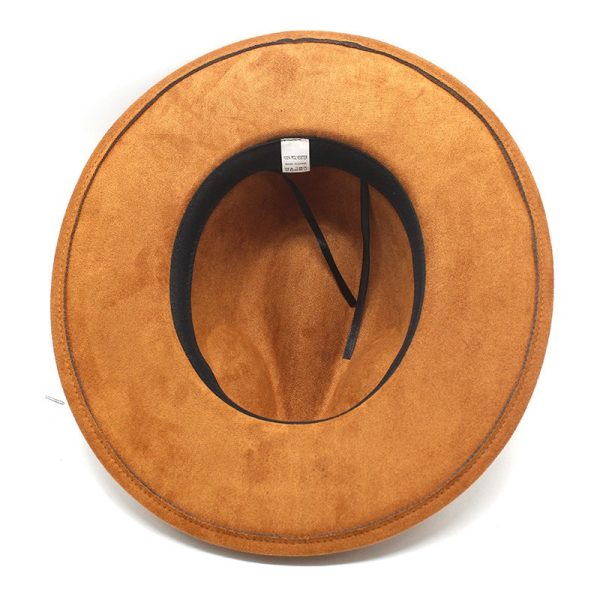 586486382 Western Cowboy Hat Sun Shade Sun Shield Hat Mens And Womens Suede Casual Versatile Knight Hat