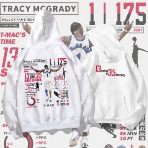Mcgrady Honor Hooded Sweater Mens and Womens Spring and Autumn Wear Basketball Sports Loose Shoulder Hoodie Coat