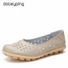 New Beanie Hole Women's Shoes Maternity Shoes Plus Size Mother Shoes Casual Women's Flat Shoes