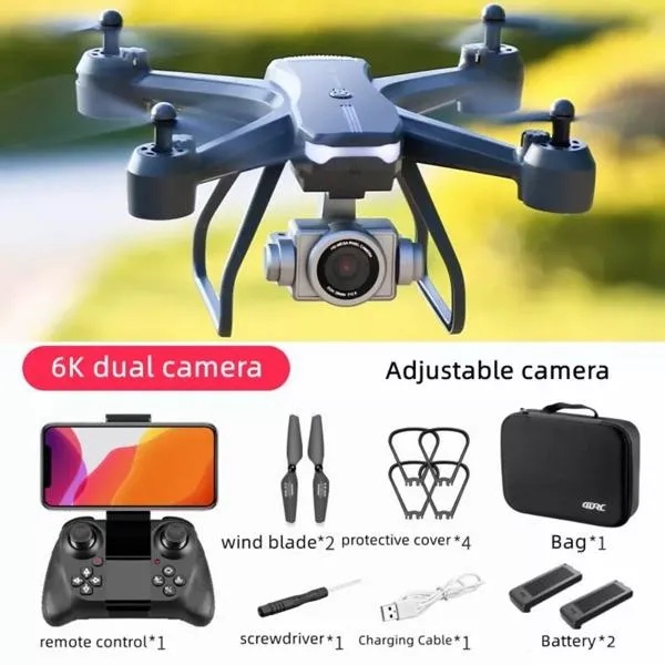a10378ef-40a0-46e2-8f08-0412d7d14b8a.jpg 3 Battery V14 Professional Drone 6K HD Dual Camera Wifi FPV Portable RC Quadcopter , Drones Suitable For Adults-beginners. Logistics Is Randomly Sent By UPS&UNI&GOFO&USPS