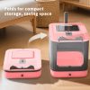 a8450525-4f73-4b88-928a-0ac36b661327.jpg Elevated Leak Proof Elf Pink Cat Litter Box, Made Of Sturdy And Durable Materials, Also Suitable For Multi Cat Households