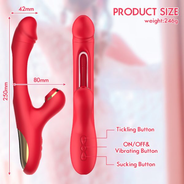 b3ed9d62-b605-41d5-8b46-07f1da883e72.jpg Rabbit Sexy Toys -LOVENOTE G Spot Massager For Women Clitoral Nipple Stimulation, 3 In 1 Sexy Toys With 14 Vibration & 7 Tongue Licking Flapping