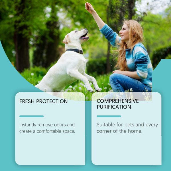 b5411255-3ff2-4347-9d25-a51c7afa7239.jpg Pet Deodorant Spray, Gentle Pet Odor Eliminator For Dogs & Cats, Instantly Remove Bad Smell For Pet Bedding, Carpet & Home Surfaces, 120ML