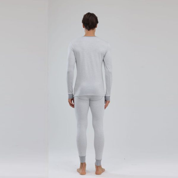 b69ca3e1-5396-47a6-9124-33d0cb0854d8.jpg 1 Set Men Thermal Underwear Set Knit Slim Fit Stylish Warm Winter Base Layer Cold Weather Clothing S Size