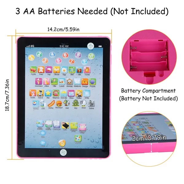 b6b4b061-f5b7-4c36-ae3f-206ddf1b4f39.jpg Baby Learning Tablet Educational Mini Pads Toys Touch Learn Toddler Tablet For ABC Numbers Words Gift