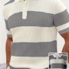 be575a5a-d965-40f7-9d9b-010c48b16ebb-4.jpg Mens Clothing Summer Fashion Lapel Sweater Short Sleeve Men Clothing Men Wears