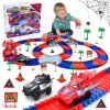 d15e355b-7635-4b5b-806a-d2d93e1f558f.jpg Spider-Themed Flexible Track Toy Set Includes Black And Red Spider Cars,Pickup Only