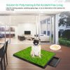Dog Toilet Indoor Puppy Training Pad, Dog Potty Pet Training Grass Mat, Removable Waste Tray For Easier Clean Up, Artificial Turf, 25'X20'