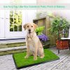 Dog Toilet Indoor Puppy Training Pad, Dog Potty Pet Training Grass Mat, Removable Waste Tray For Easier Clean Up, Artificial Turf, 25'X20'