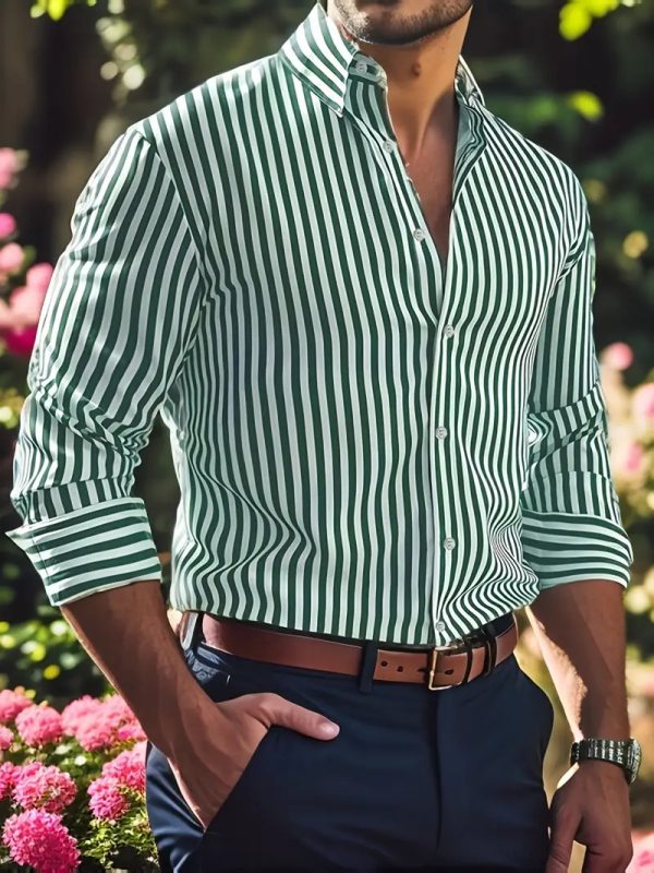ebe9ae67-8be4-4a78-bc0f-e8e7bfaa59dc.jpg Ins Stripe Printed Long Sleeve Shirt Men Fashion Casual Lapel Button Top Clothing