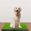 Dog Toilet Indoor Puppy Training Pad, Dog Potty Pet Training Grass Mat, Removable Waste Tray For Easier Clean Up, Artificial Turf, 25'X20'