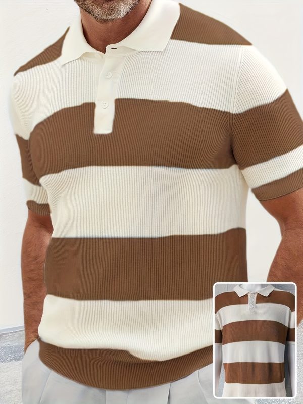 fbd0ebe7-9a60-47f1-8e9d-800398625099-3.jpg Mens Clothing Summer Fashion Lapel Sweater Short Sleeve Men Clothing Men Wears
