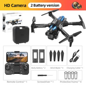 C10 Black - Triple Camera - Dual Electric Drone-BLACK